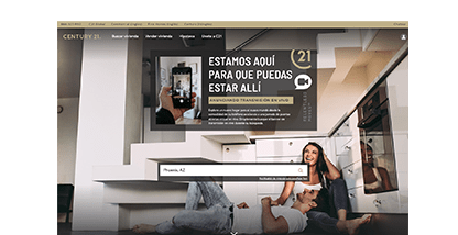 CENTURY 21<sup>®</sup> Español screen shot on desktop